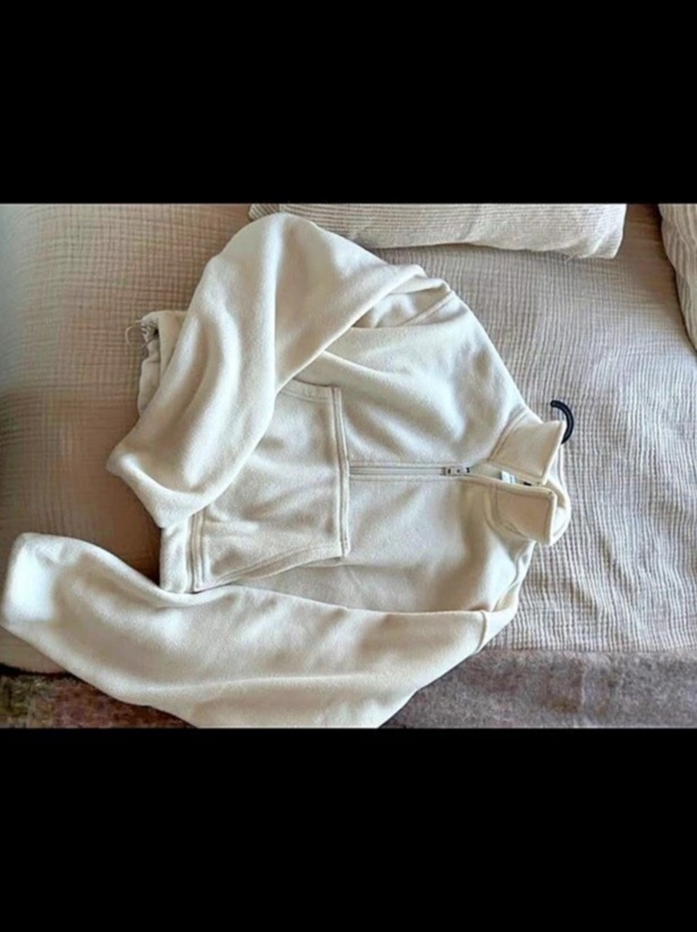 TNA Scuba Oversized Half-Zip Hoodie White